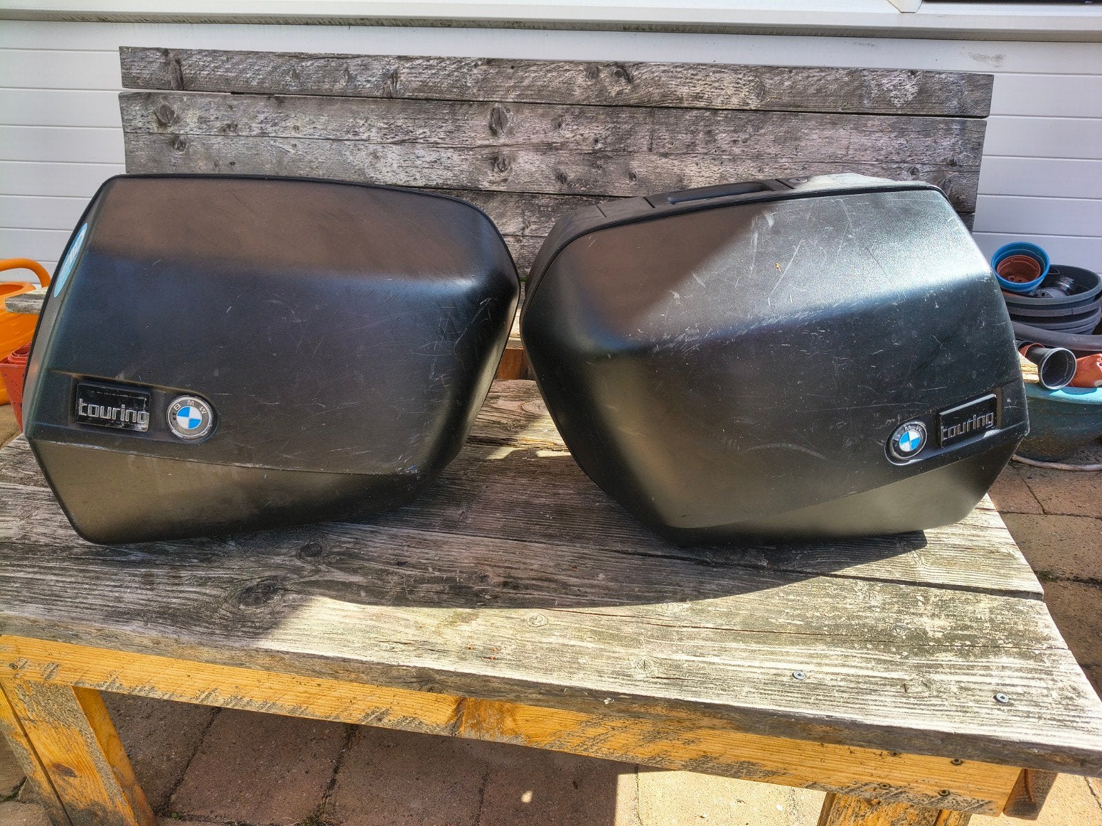 BMW R1100GS Koffers (links defect slot), Ophalen of Verzenden, Gebruikt