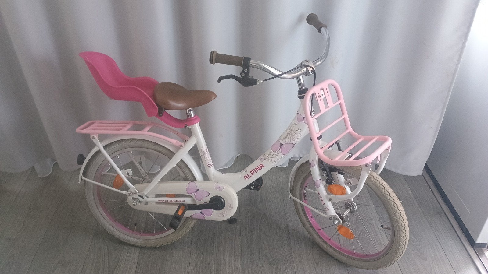 Alpina Meisjesfiets 18 inch, Fietsen en Brommers, Ophalen, Velgrem, Alpina, 18 inch