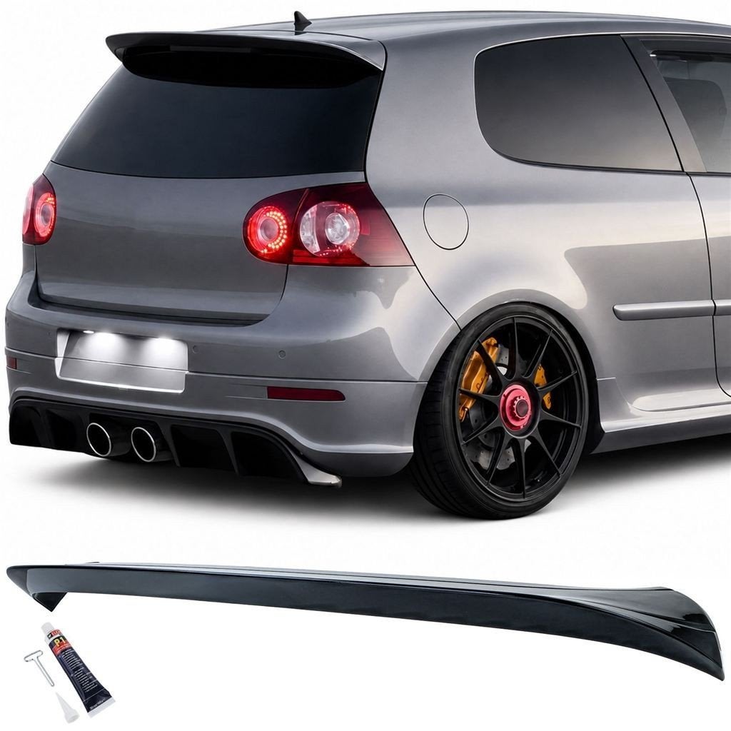 Dakspoiler Spoiler Cap Voor Volkswagen Golf 5 Glans Zwart, Verzenden, Automotive Parts, A.parts@hotmail.nl, Trasmolenlaan 12 3447 GZ Woerden