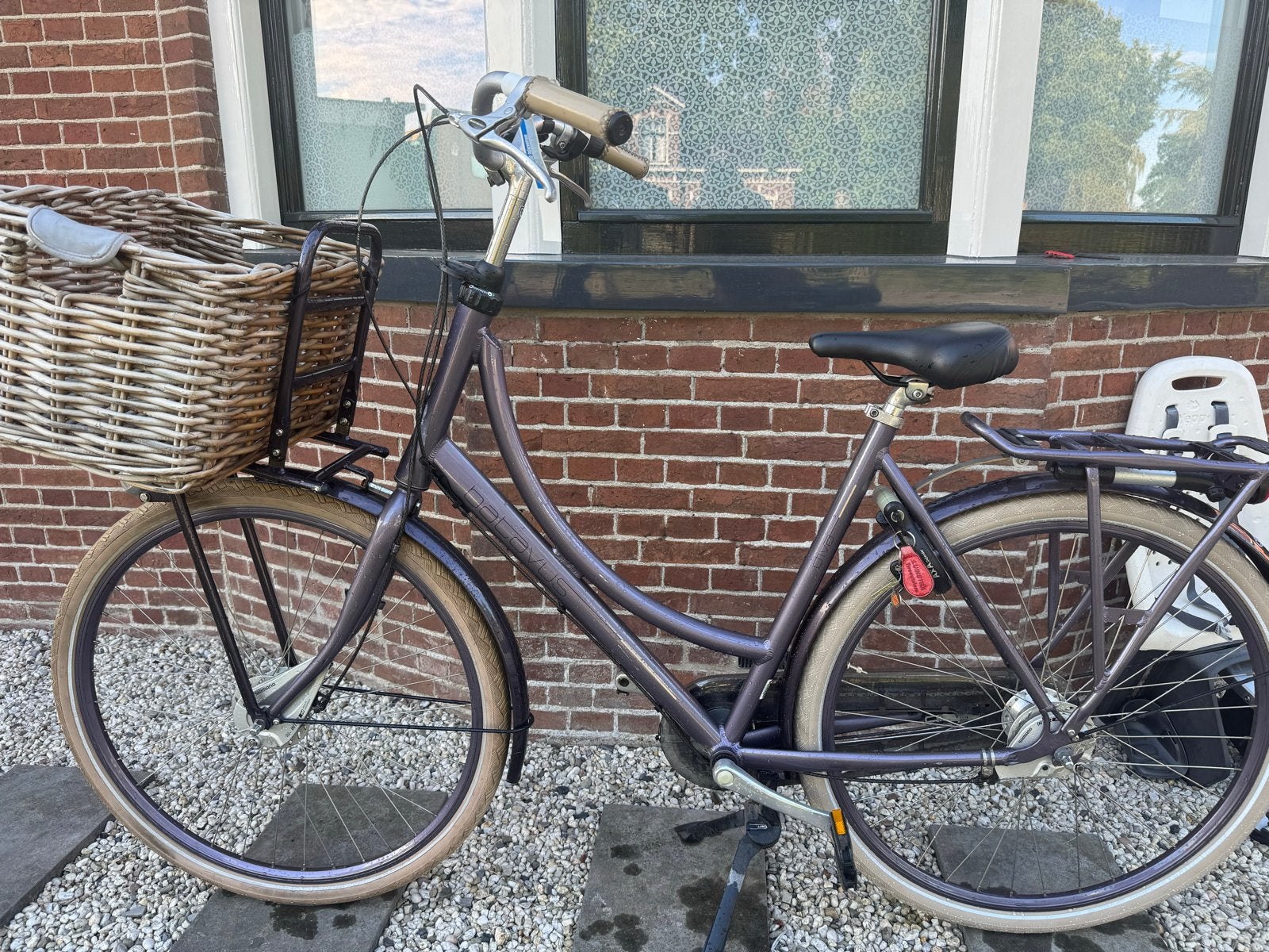 Batavus Diva paarse damesfiets, Ophalen, Versnellingen, Batavus, Zo goed als nieuw