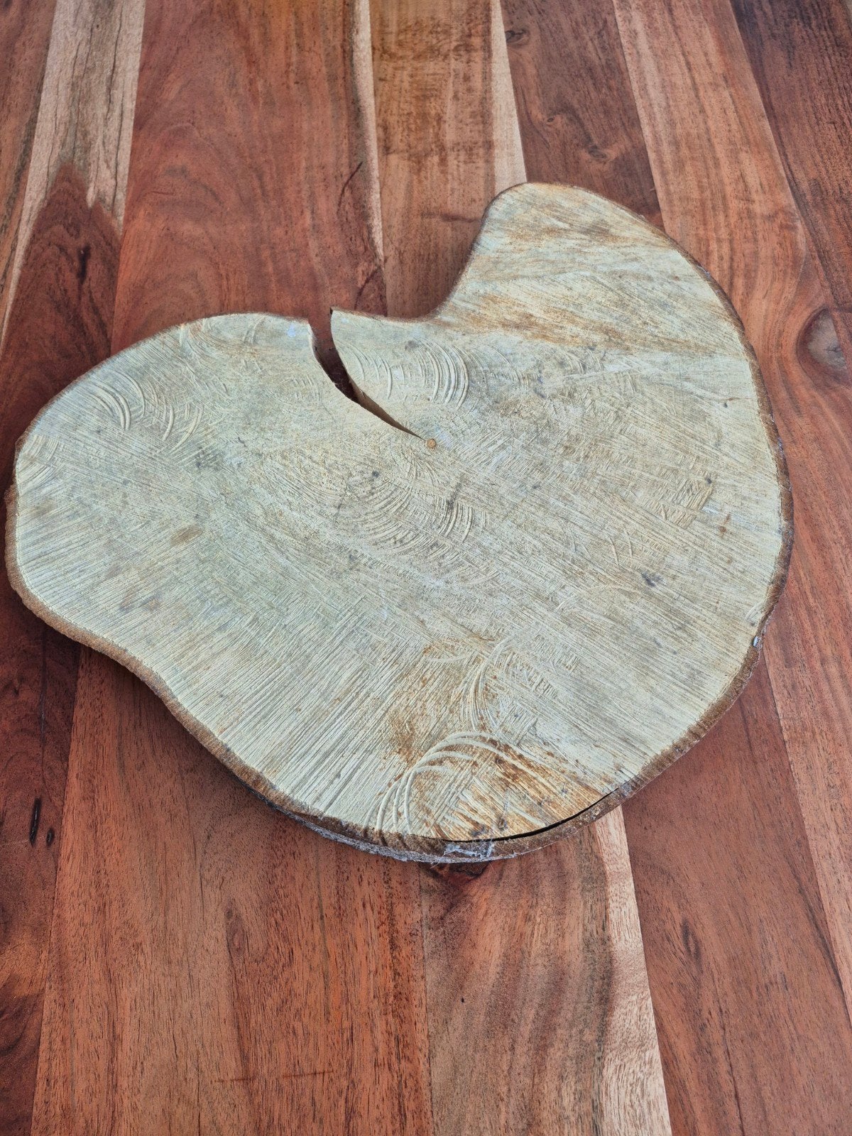 Decoratieve houten schijf - Rustieke boomstam, Huis en Inrichting, Hout, Gebruikt, Ophalen of Verzenden, Landelijk