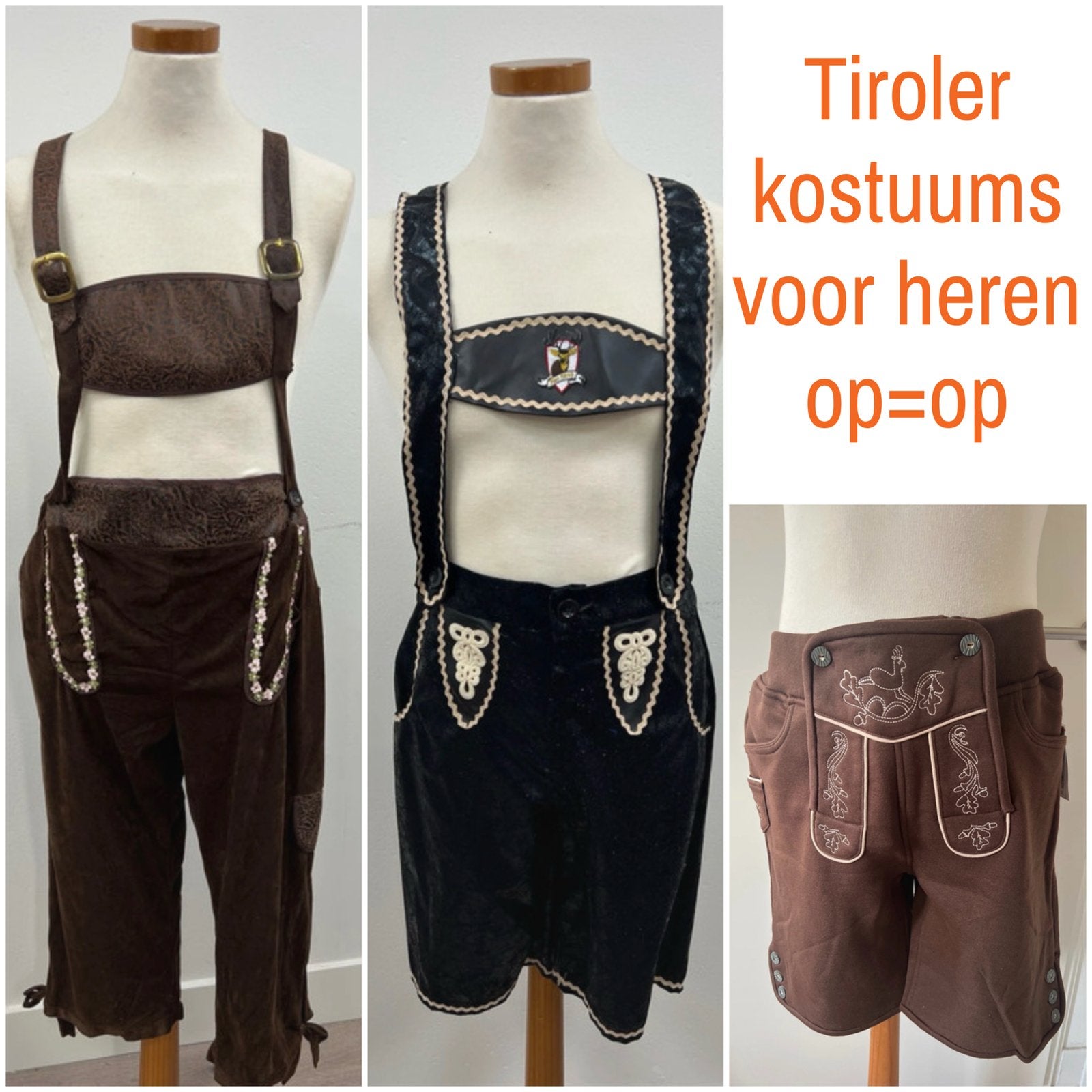 De laatste tiroler kostuums voor heren op=op, Nieuw, Overige maten, Ophalen of Verzenden, Overige thema's
