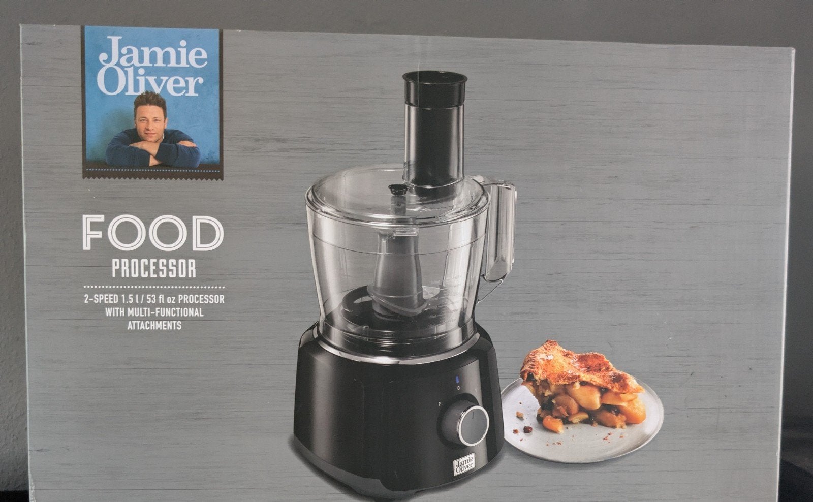 Jamie Oliver Foodprocessor - Nieuw in doos, 1 tot 2 liter, Ophalen of Verzenden, Nieuw, 2 snelheden