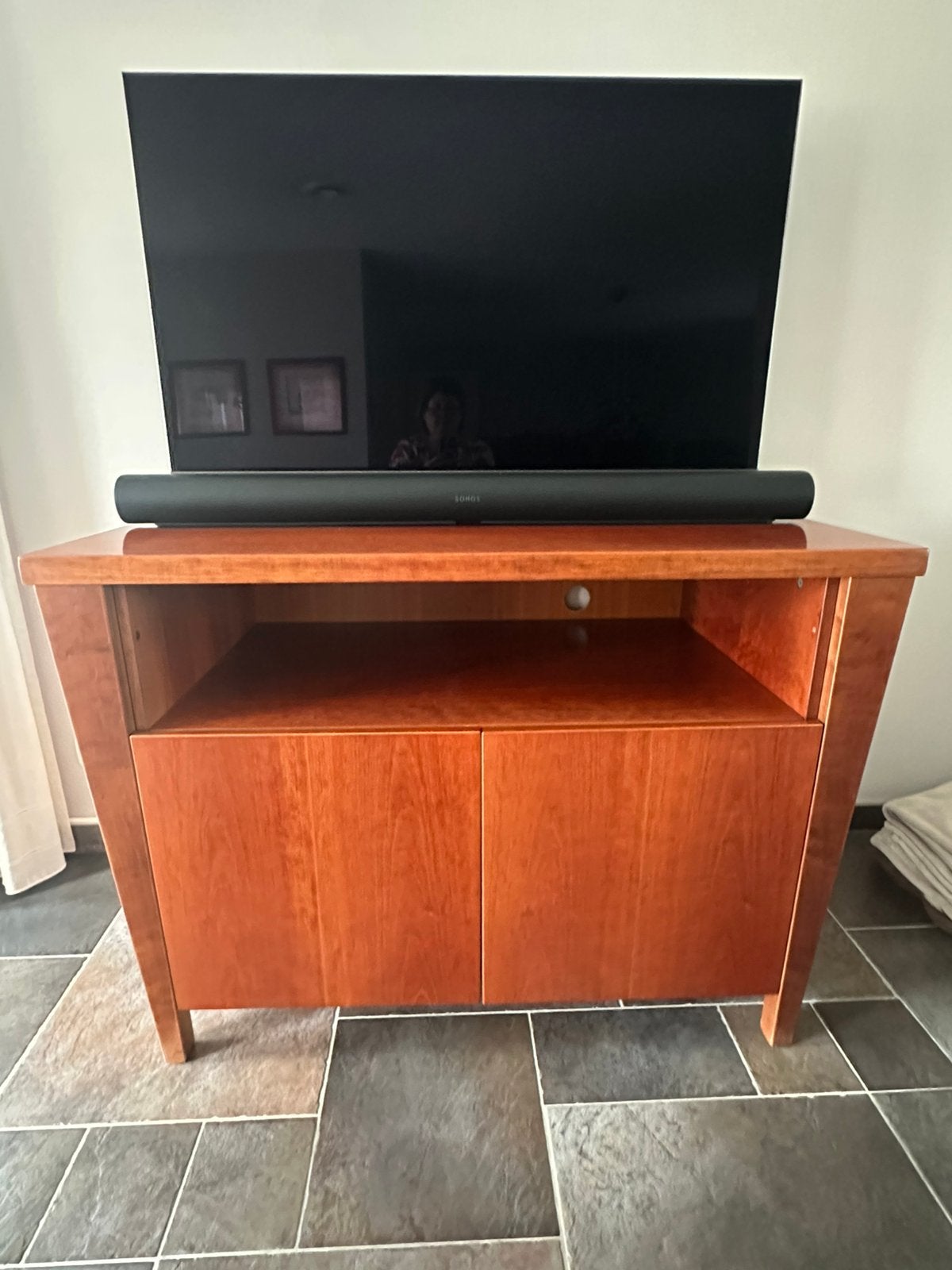 Tv kast, Huis en Inrichting, Kasten | Televisiemeubels, Ophalen, Gebruikt, 100 tot 150 cm, Minder dan 100 cm