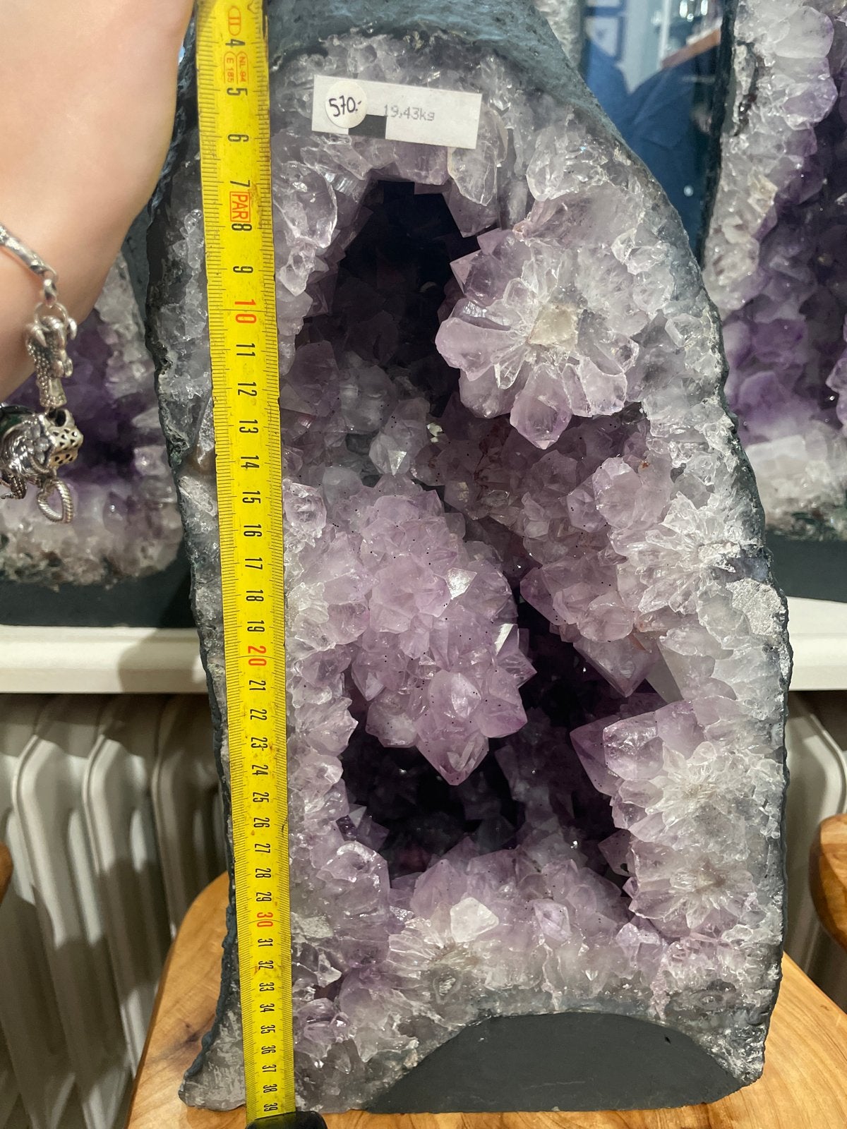 Grote Amethist Geode - 50% korting!, Ophalen of Verzenden, Zo goed als nieuw, X, X