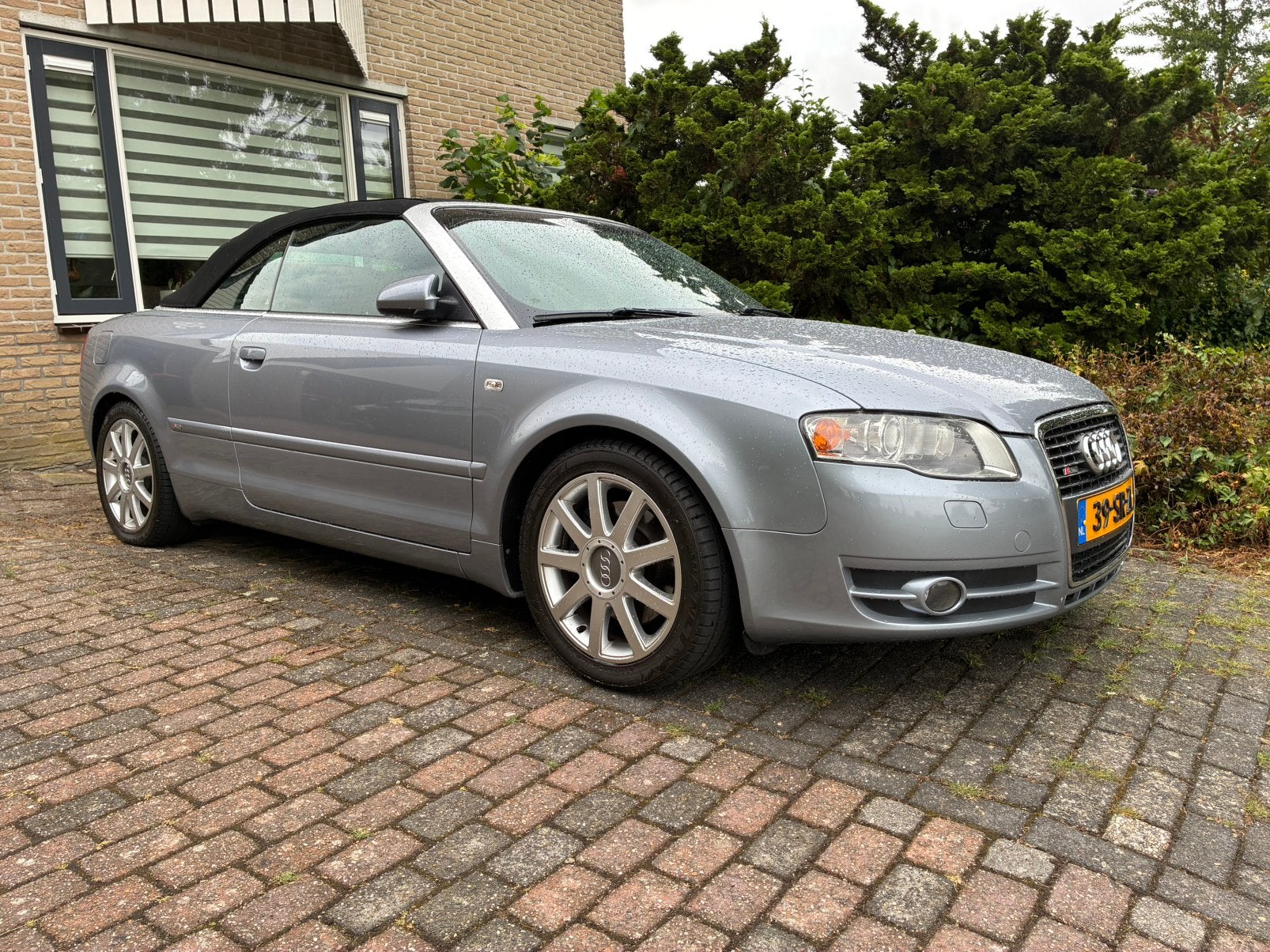 AUDI A4 3.2FSI QUATTRO S-line CABRIOLET, Auto's, Audi, Zwart, Cabriolet, Handgeschakeld, Vierwielaandrijving