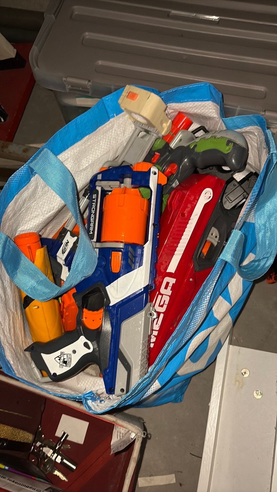 Tas vol met nerfs, Ophalen of Verzenden, Zo goed als nieuw