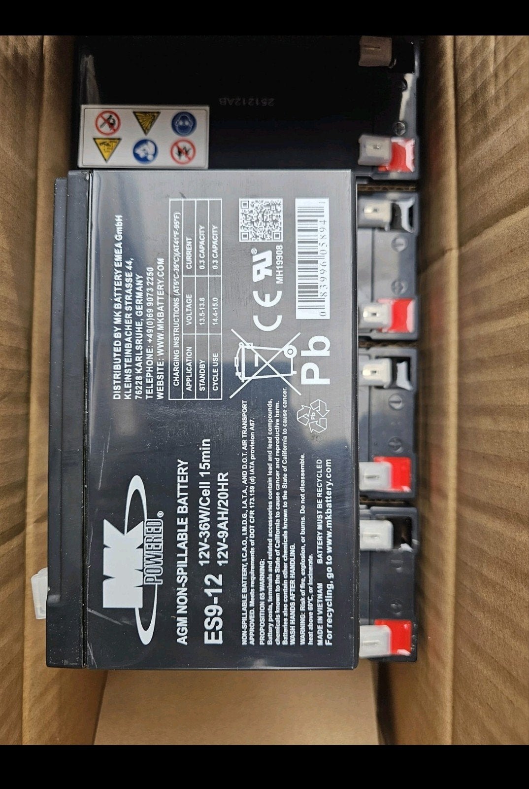 12v 9ah AGM Lood NIEUW, Computers en Software, Accu's en Batterijen, Ophalen of Verzenden, Nieuw