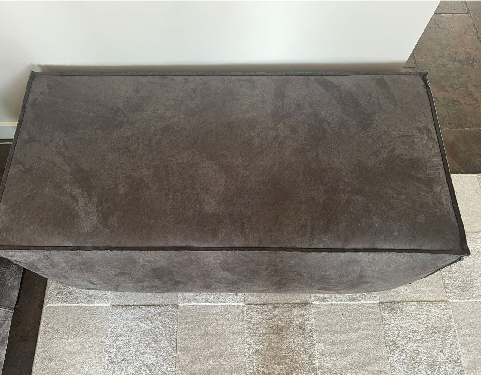 Grote poef/voetenbank - 115x60x40 cm, Ophalen, Gebruikt, 50 tot 75 cm, 100 tot 125 cm