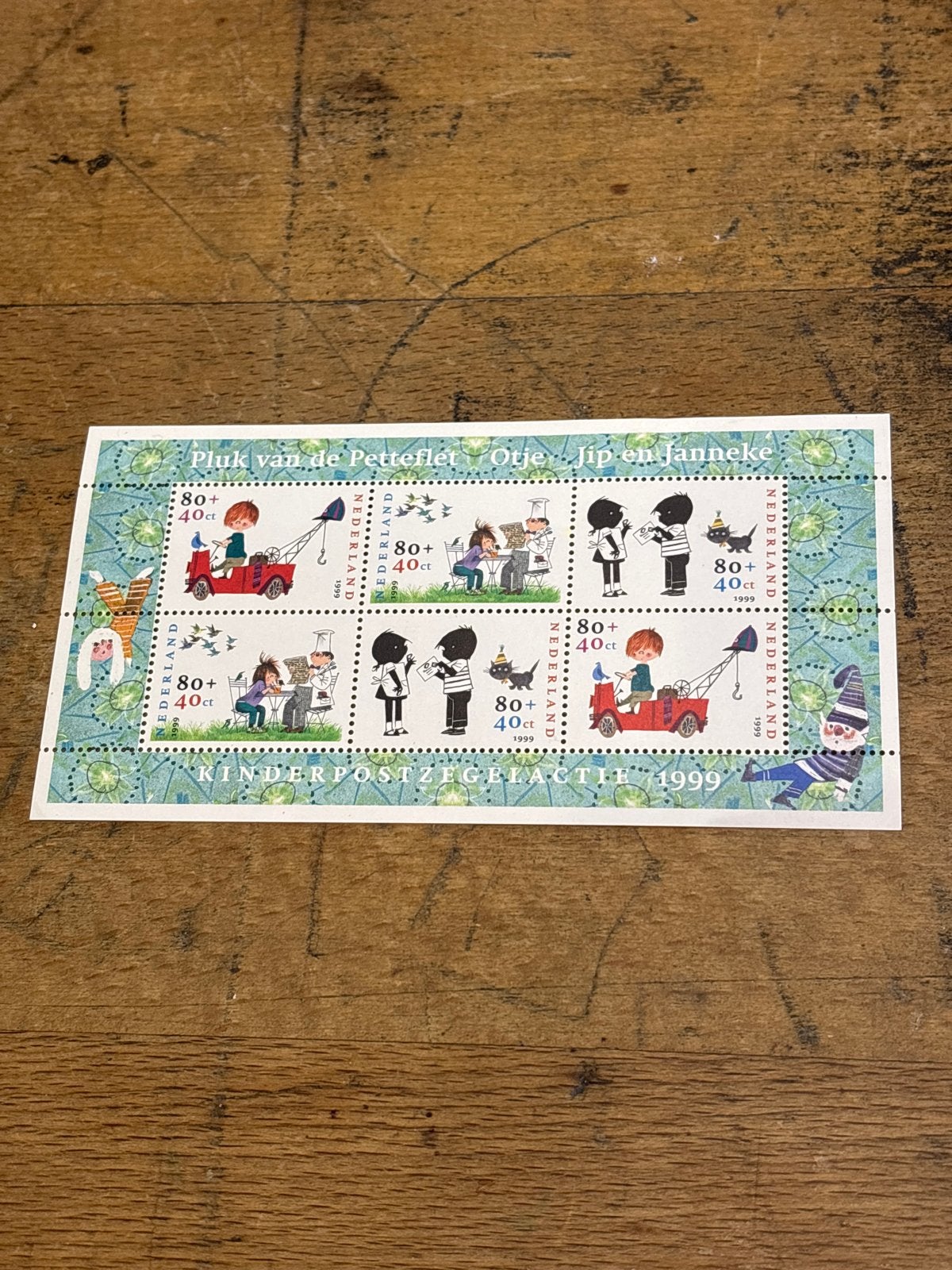 Kinderpostzegels 1999 - Pluk van de Petteflet, Otje, Jip en, Postzegels en Munten, Ophalen of Verzenden, Na 1940, Postfris