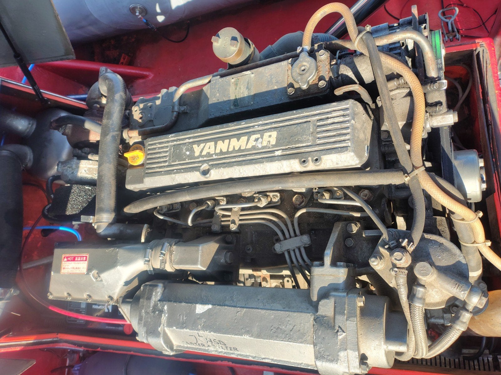 Yanmar 4LH-DTE 170pk met keerkoppeling en dash evt incl boot, Ophalen, Gebruikt, Diesel, 10 tot 30 pk