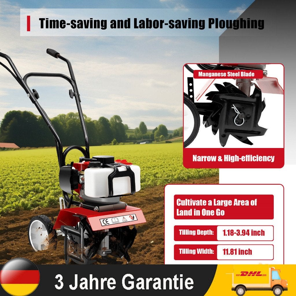 Professionele Benzine Cultivator Grondfrees Cultiveermachine, Ophalen of Verzenden, Nieuw