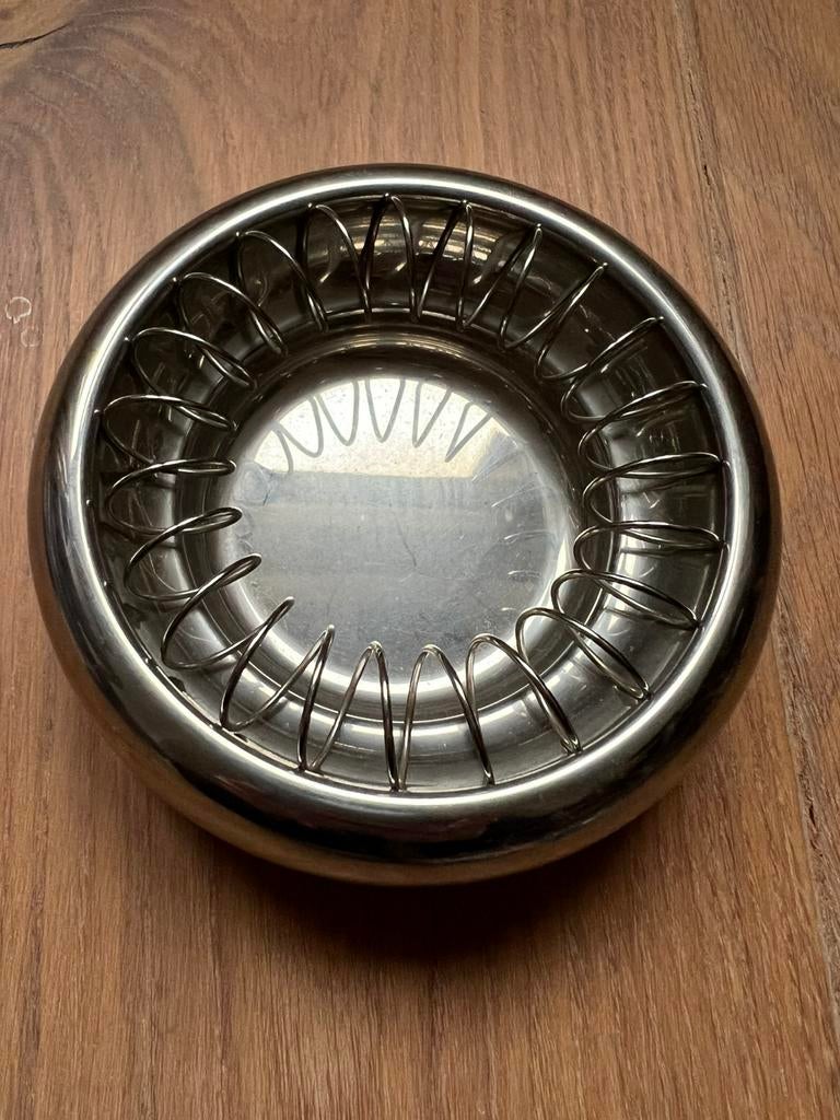 Alessi spiraal asbak (nieuw), Nieuw, Ophalen of Verzenden, Zilver, Metaal