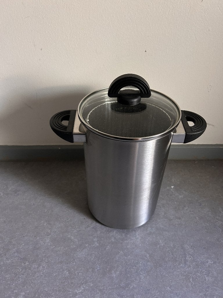 Aspergepan van roestvrij staal, Ophalen, Zilver, Metaal, Overige merken