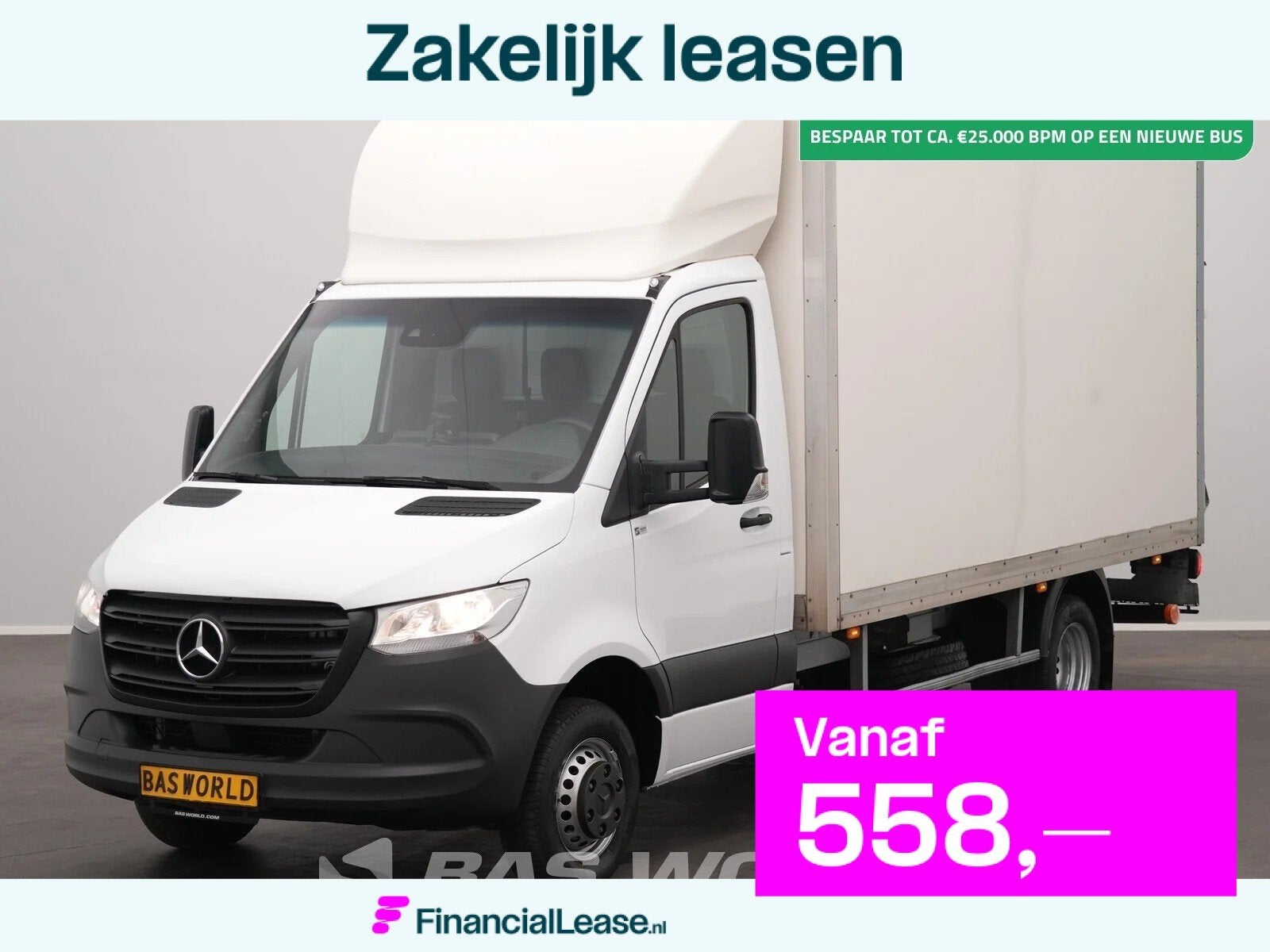 Mercedes Sprinter 515 CDI Automaat Laadklep Dubbellucht Bakw, Automaat, Start-stop-systeem, Stof, Gebruikt