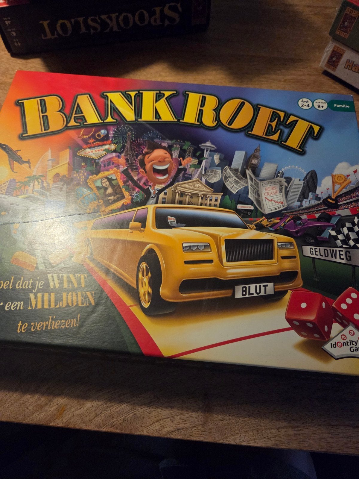 Bankroet Bordspel - Familie spel 2-4 spelers, Drie of vier spelers, Ophalen, Gebruikt, Identity Games International BV