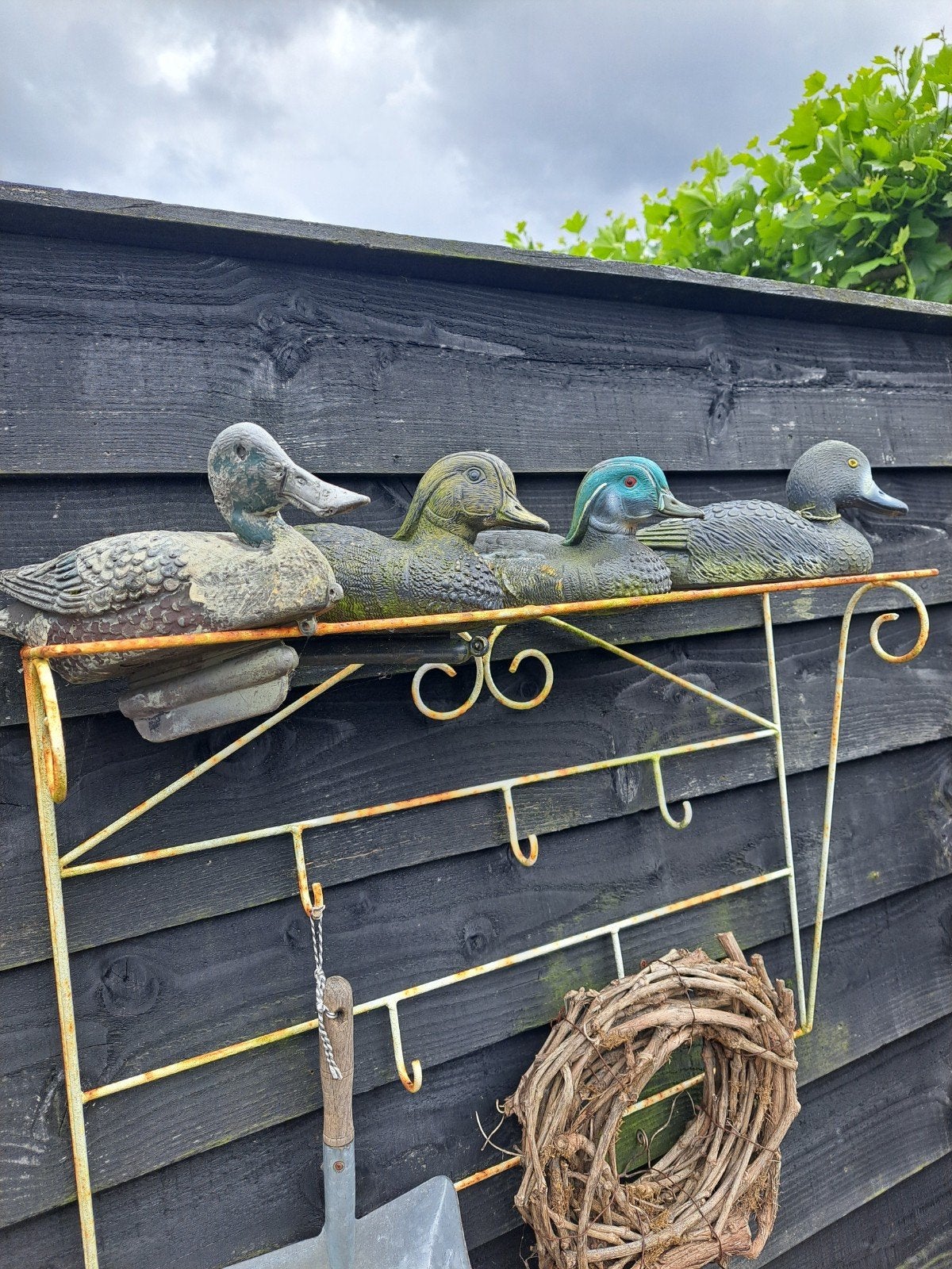 Eenden oudjes tuin,vijver vintage,brocant,landelijk, Gebruikt, Ophalen of Verzenden, X, X