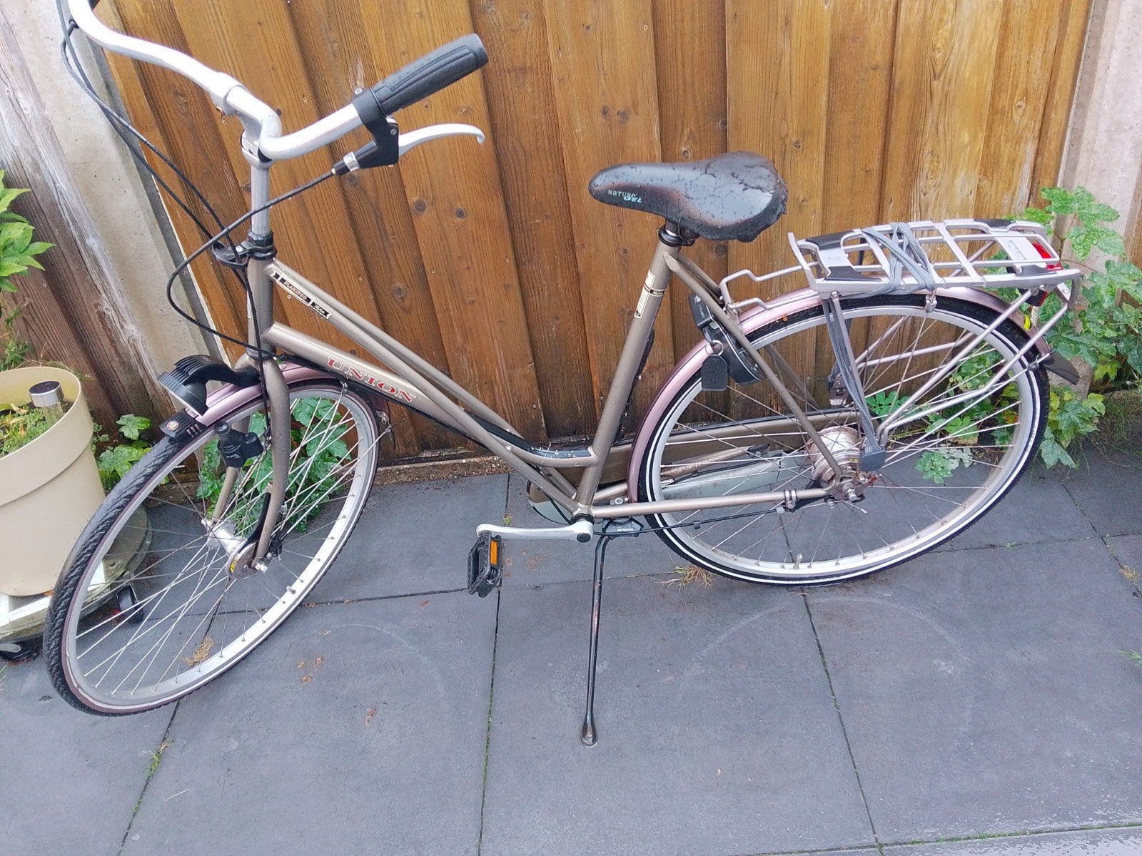 Union Flamingo Damesfiets - Gebruikt, Ophalen, Versnellingen, Trommelrem, 53 tot 56 cm