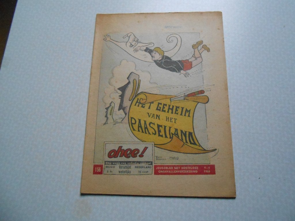 Ohee 156 Het geheim van het Paaseiland 1966., Boeken, Eén stripboek, Ophalen of Verzenden, Gelezen