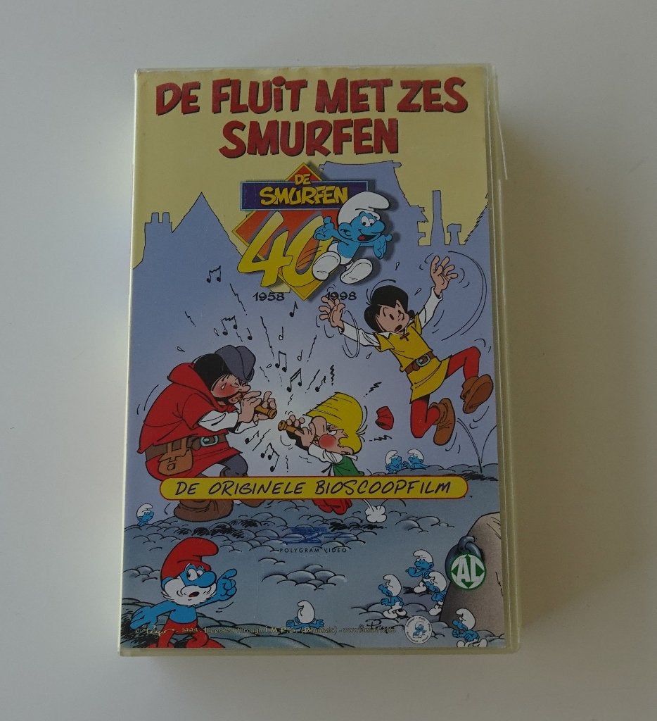 De Fluit met Zes Smurfen - Film op VHS 1975, Alle leeftijden, Ophalen, Zo goed als nieuw