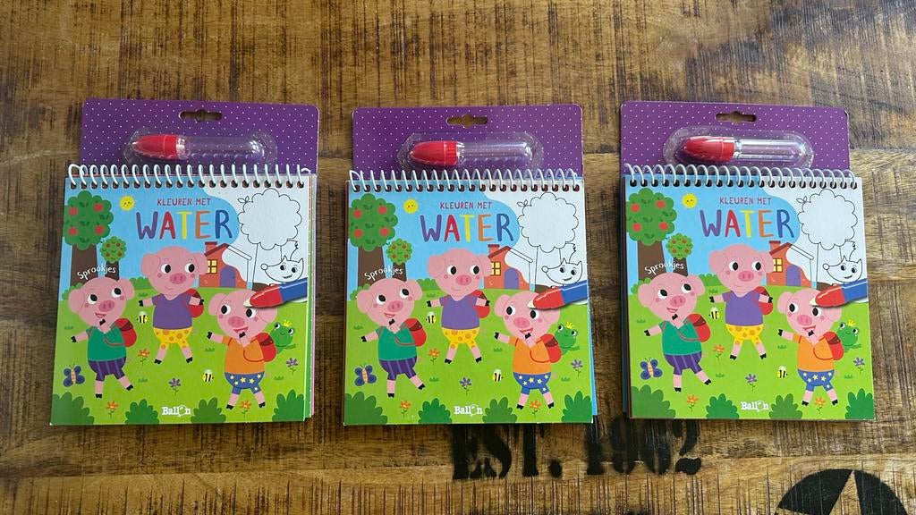 Boekjes kleuren met waterpret, Ophalen of Verzenden, Nieuw, 3 tot 4 jaar