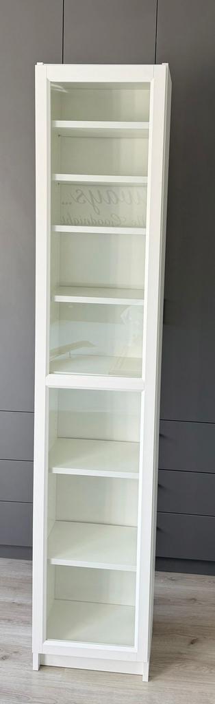 IKEA Billy / Oxberg boekenkast met glazen, Ophalen, Zo goed als nieuw, Minder dan 60 cm, 160 cm of meer