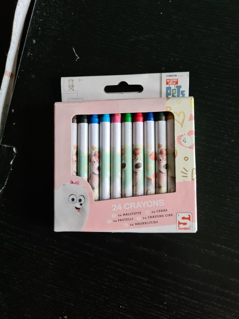 The Secret Life of Pets 24 Wasco Krijtjes   (d5), Hobby en Vrije tijd, Tekenen, Nieuw, Potlood of Stift, Ophalen of Verzenden