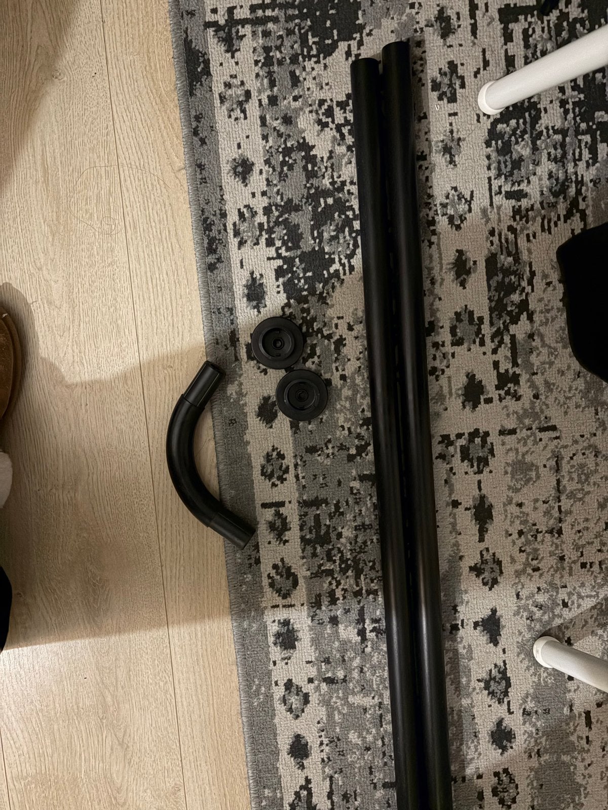 Douchestang hoek - Zwart, Ophalen of Verzenden, Gebruikt, Douche