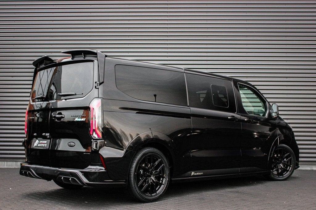 Ford TRANSIT CUSTOM 320 2.0 TDCI L2H1 MS-RT DC AWD DUBBEL CA, Automatische klimaatregeling, 4 cilinders, Zwart, Bedrijf