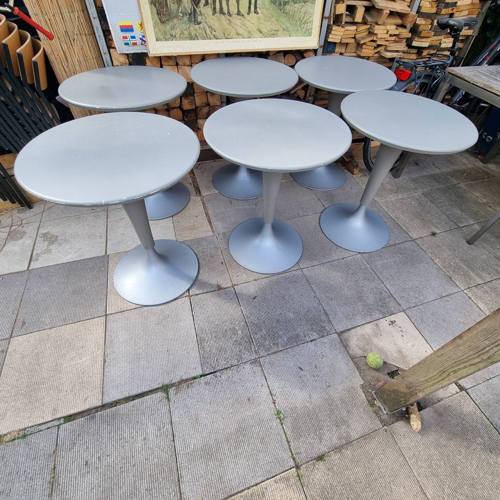 Eettafel design dr NA  van Starck Kartell ronde tafels, Huis en Inrichting, Ophalen, Rond