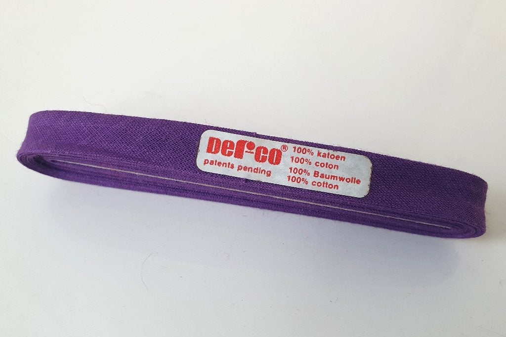 Biaisband/ biesband van katoen: paars, 12mm/ 5 m, Verzenden, Nieuw, Lint, Band of Elastiek
