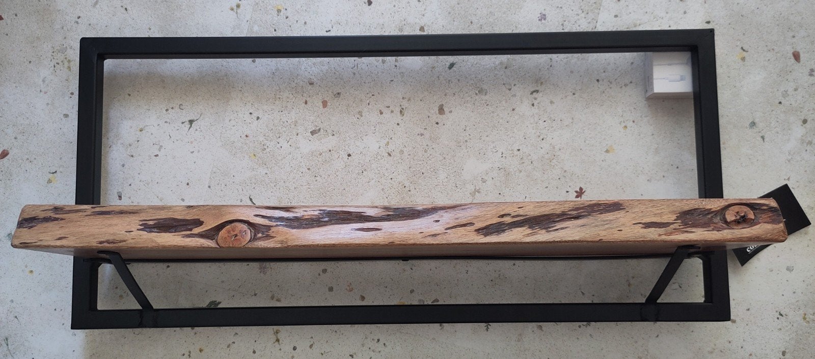 Industriële wandplank teak, Ophalen, Nieuw