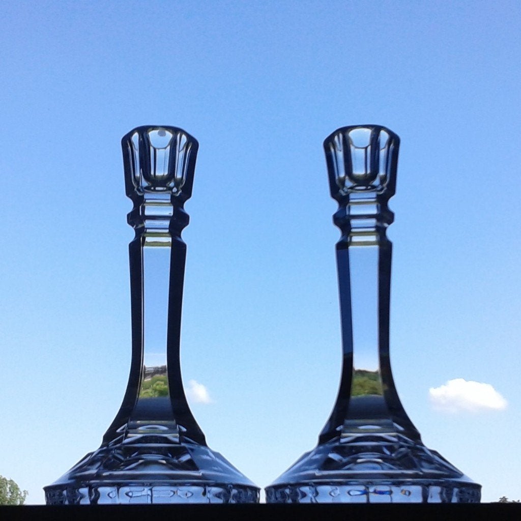 Stel Kandelaars Kristal Royal Crystal Rock, Ophalen of Verzenden, Kristal