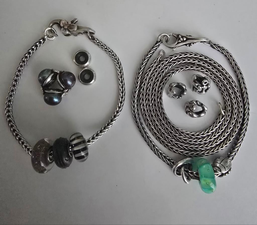 Schitterende Trollbeads armbanden en bedels/kralen, Sieraden, Tassen en Uiterlijk, Bedels, Ophalen of Verzenden, Zo goed als nieuw