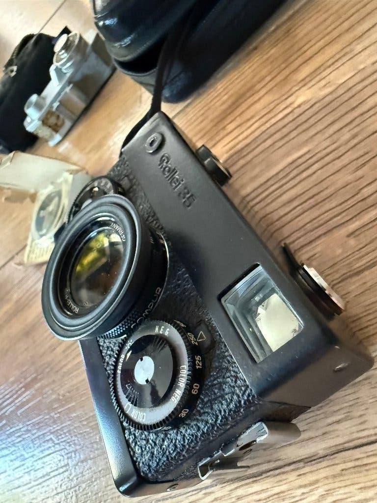 Prachtige Rollei 35 (Zwart) – Tessar 3.5 / 40mm, Audio, Tv en Foto, Fotocamera's Analoog, Ophalen of Verzenden, Gebruikt, Compact