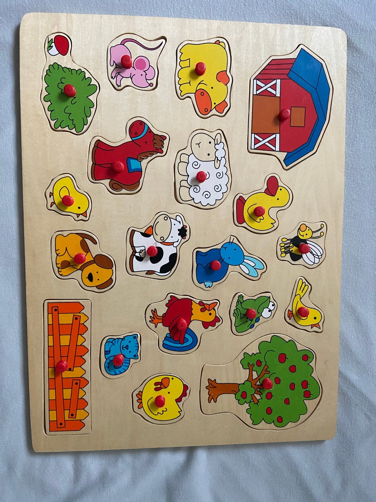 Grote houten puzzel, Ophalen of Verzenden, Minder dan 10 stukjes, Zo goed als nieuw, 6 maanden tot 2 jaar