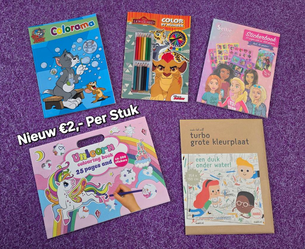 Nieuwe kleurboeken en knutselsets - diverse thema's, Ophalen of Verzenden, Nieuw, Knutselen