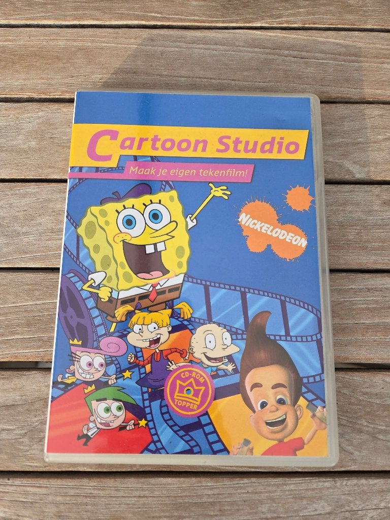 Cartoon Studio Maak je Eigen Tekenfilm! Nickelodeon CD-ROM, Puzzel en Educatief, 1 speler, Ophalen of Verzenden, Zo goed als nieuw