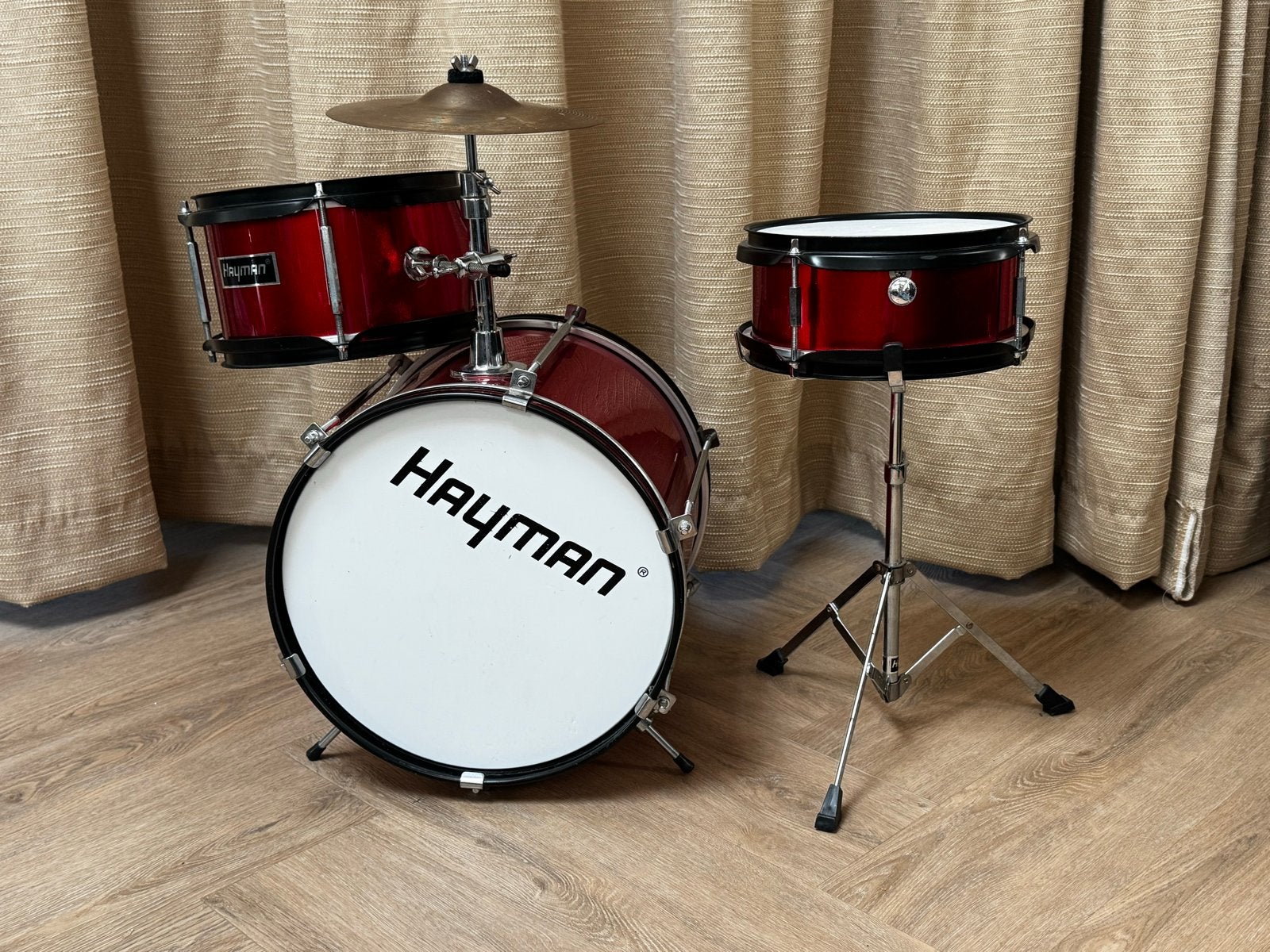 Hayman Junior Drumstel - Rood, Ophalen of Verzenden, Gebruikt, Overige merken
