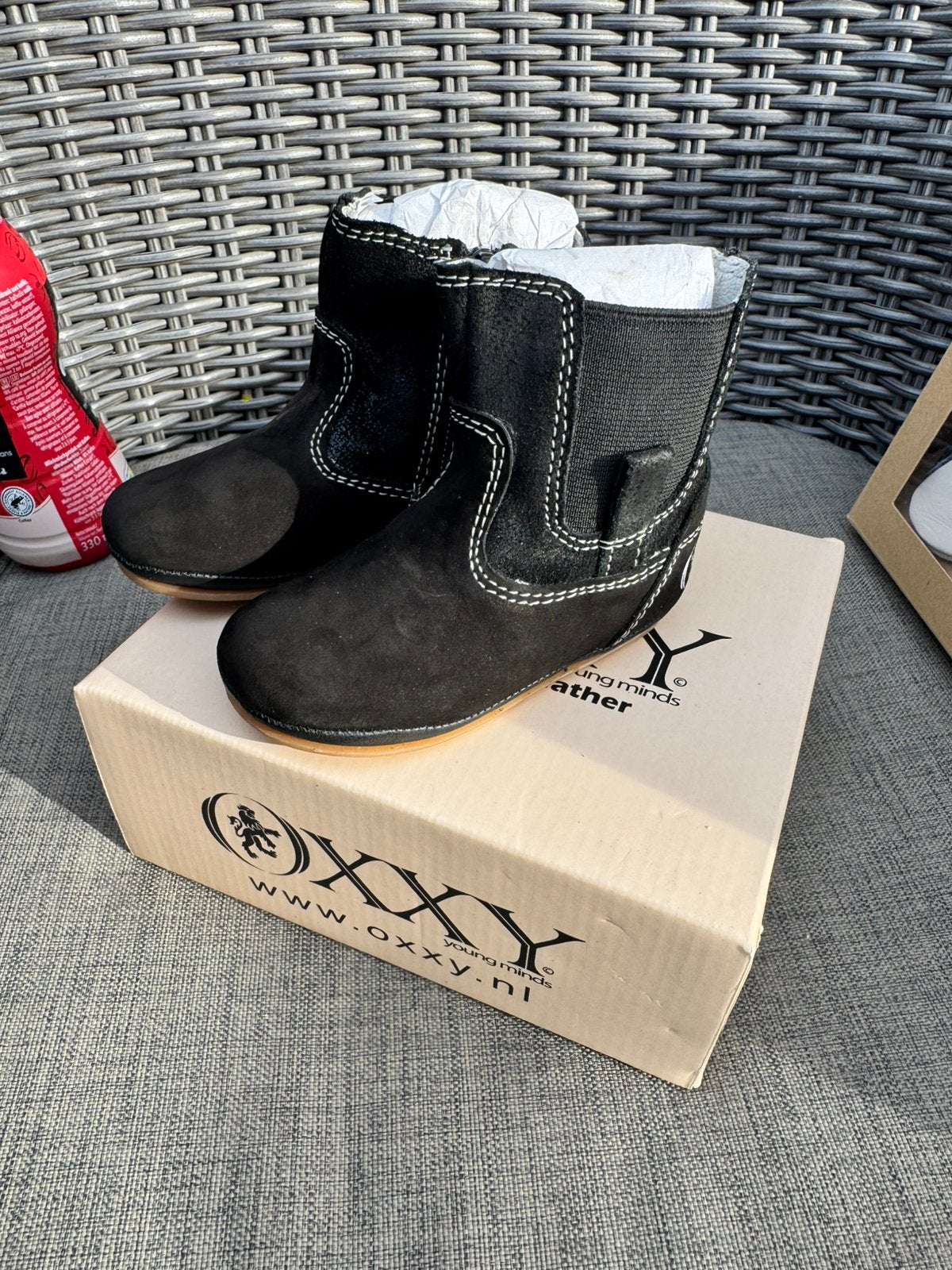 Nieuw Oxxy leren baby laarsjes maat 19 zwart, Jongetje of Meisje, Laarsjes, Nieuw, Ophalen of Verzenden