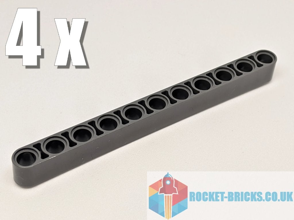 30 technic Lego hefbalken donkergrijs 11 gat, Lego, Ophalen of Verzenden, Zo goed als nieuw, Technic
