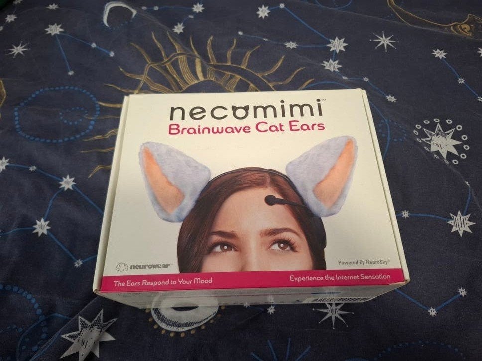 beweegbare kattenoortjes - Nekomini brainwave cat ears, Ophalen of Verzenden, Gedragen, Overige thema's, Accessoires