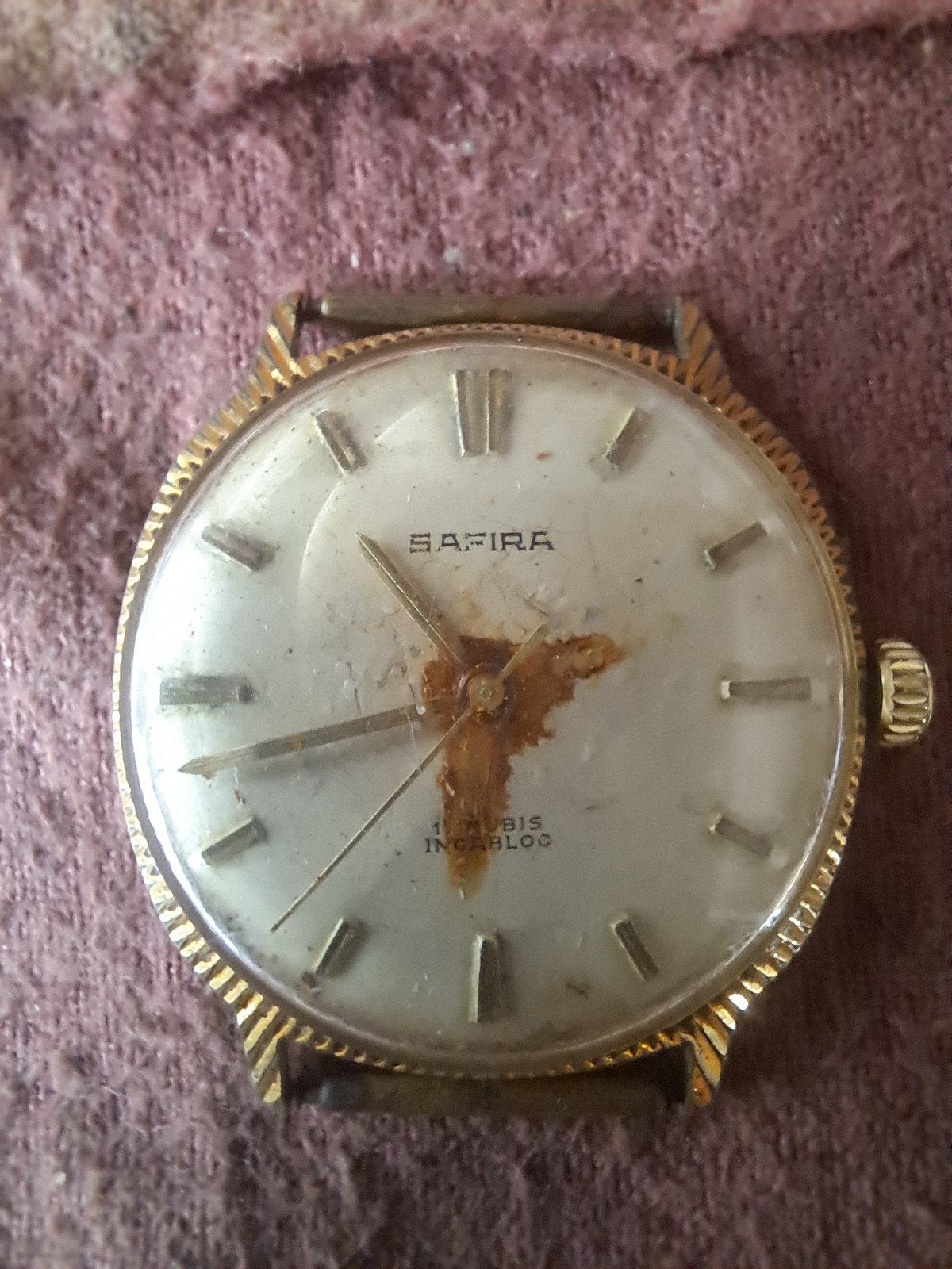 SAFIRA Horloge., Ophalen of Verzenden, Staal, Overige merken, 1960 of later
