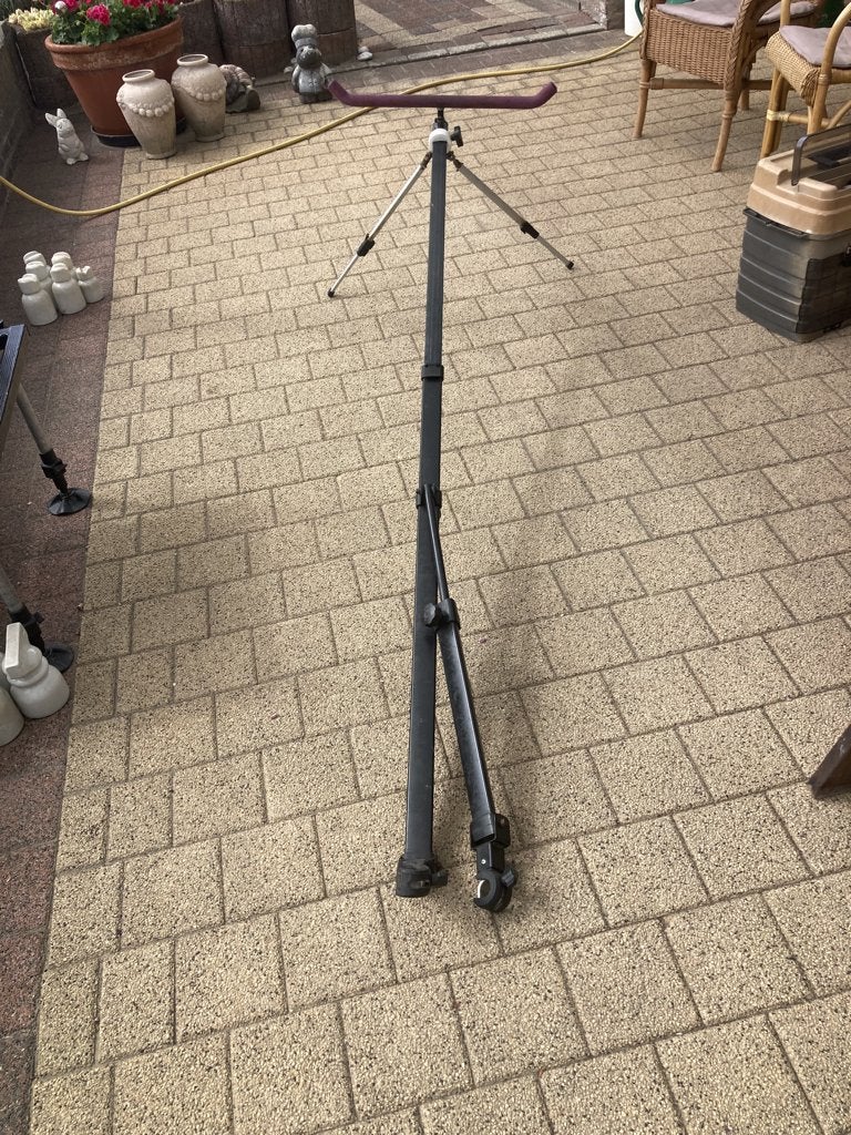 Te Koop RIVE Feeder steun uittrekbaar tot 2 mt.  25 mm poten, Watersport en Boten, Hengelsport | Witvissen, Ophalen, Gebruikt
