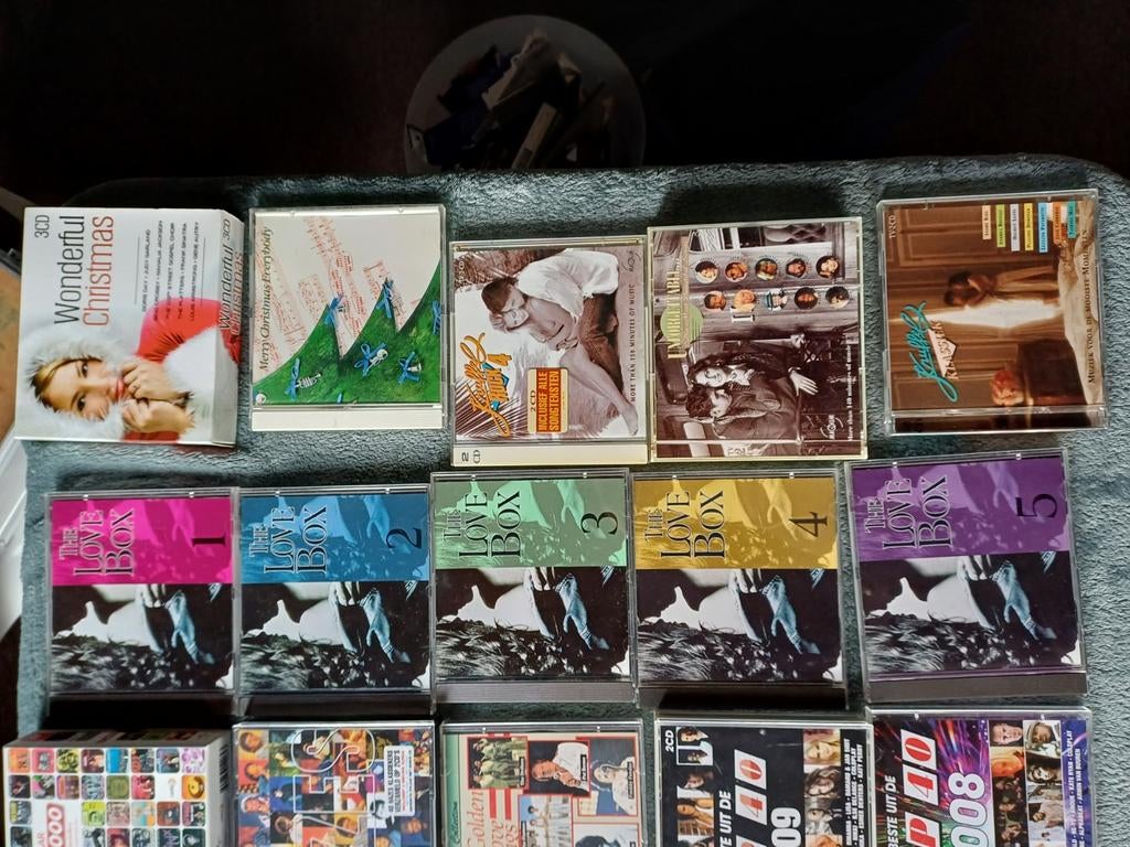 GROTE COLLECTIE CD'S met koffers+kist nice price!, Ophalen, Gebruikt