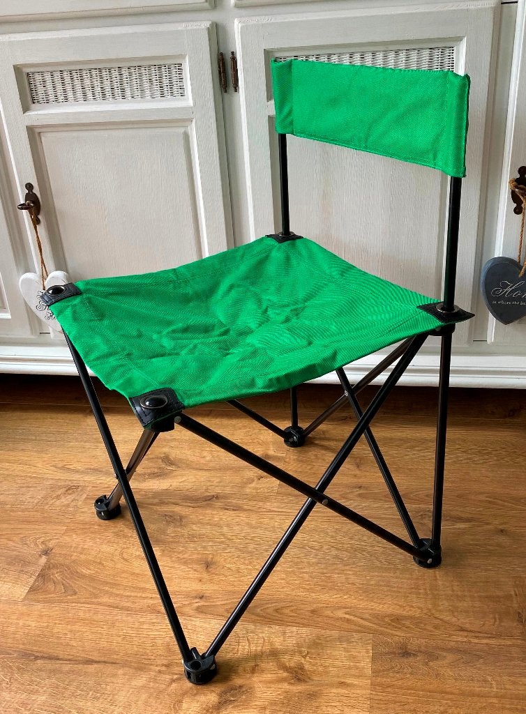 Camping Stoel Groen, Ophalen, Zo goed als nieuw, Campingstoel