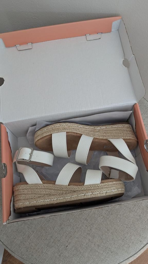 Ps Poelman sandalen maat 36 nieuw / zie omschrijving, Poelman, Wit, Nieuw, Sandalen of Muiltjes