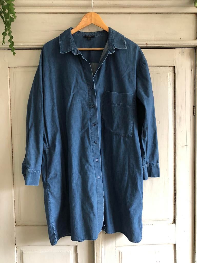 Prachtige oversized COS jeans BLOUSE / JURK MT 44, Verzenden, Zo goed als nieuw, Maat 46/48 (XL) of groter, Blauw