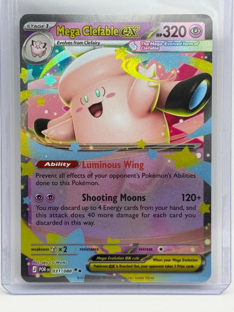 Mega Clefable ex #31 Pokemon Perfect Order 1, Hobby en Vrije tijd, Verzamelkaartspellen | Pokémon, Verzenden, Nieuw, Losse kaart