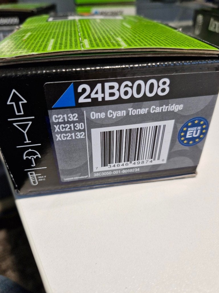 Lexmark 24B6008 Cyaan Toner Cartridge (Nieuw), Computers en Software, Ophalen of Verzenden, Nieuw, Toner, Lexmark